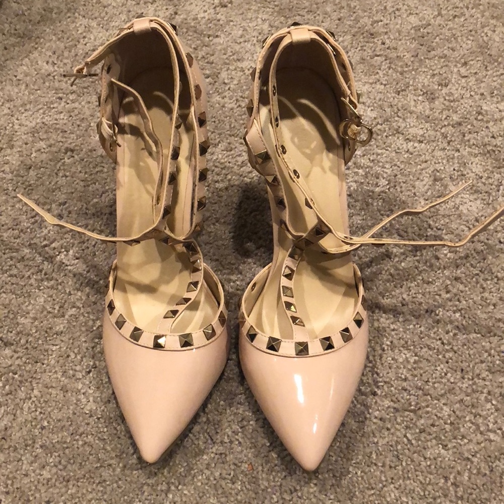 Never worn stiletto studded heels